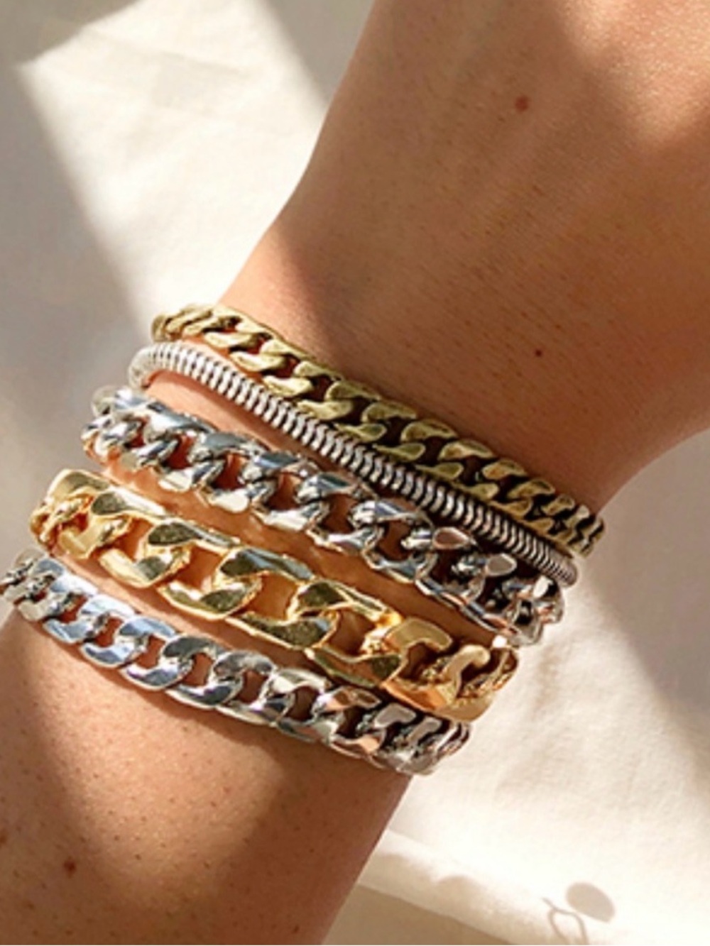 Jenny Bird Multi-Metal Layered Cuff Bracelet